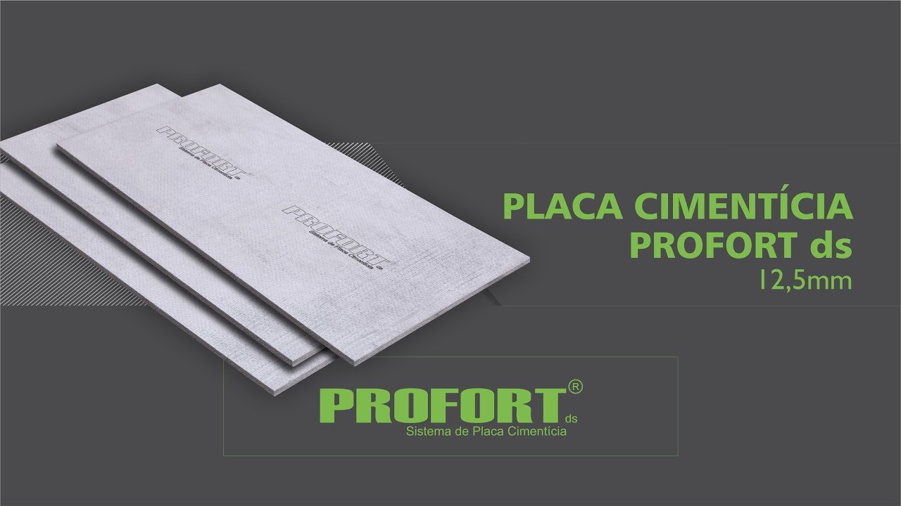 Placa ciment&iacute;cia ProFort ds 12,5mm - Fixa&ccedil;&atilde;o