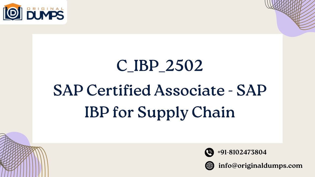 Master SAP C_IBP_2502&ndash;Sample Questions to Practice