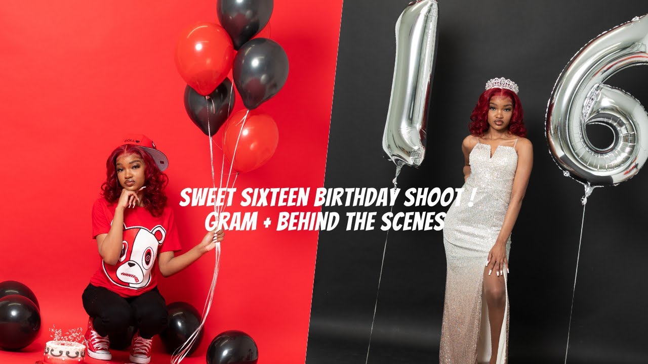 sweet 16 photoshoot + grwm ( & behind the scenes footage ! )