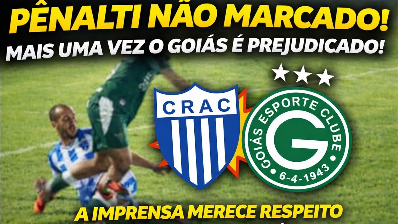 Goiás empata mais joga bem, Arbitragem mais uma vez erra, Goiás precisa respeitar a imprensa!