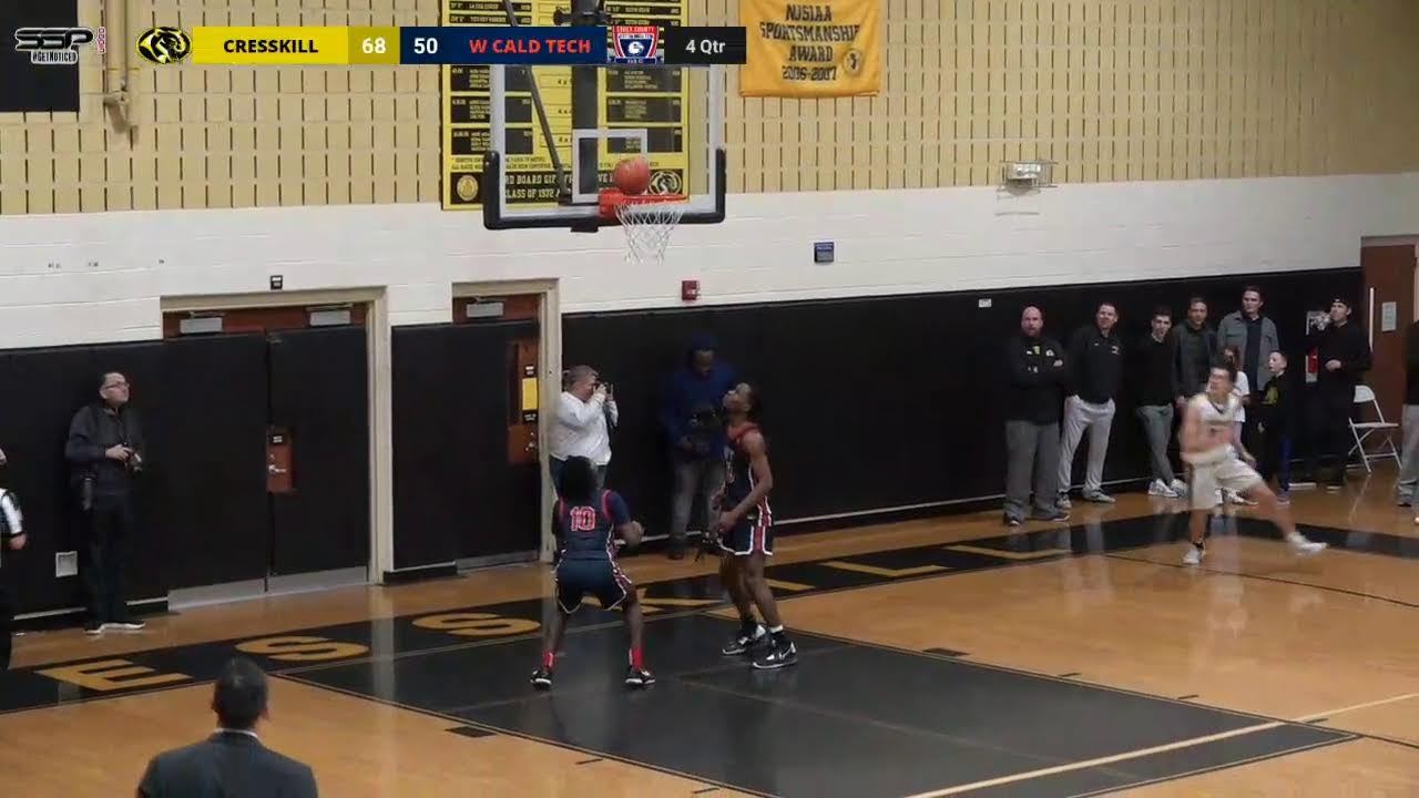 SSP Video Live-Stream! Boys Basketball: Cresskill vs. West Caldwell Tech - State Semi Final