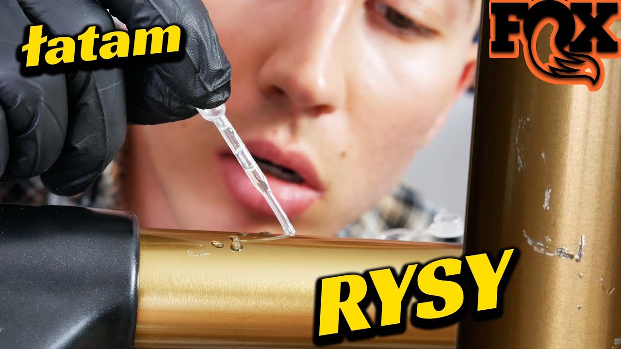 JAK SAMEMU USUNĄĆ RYSY z amortyzatora w rowerze.