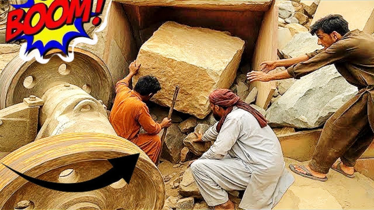 How STONE CRUSHER Works? 🔥 Sand Crushing ASMR - How to CRUSH ROCKS? Heavy Machinery ASMR.