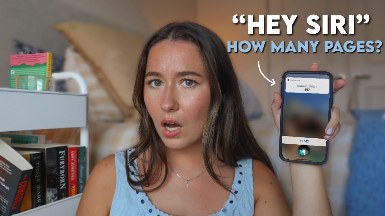 Siri контролирует, сколько страниц я читаю в неделю | видеоблог о чтении
