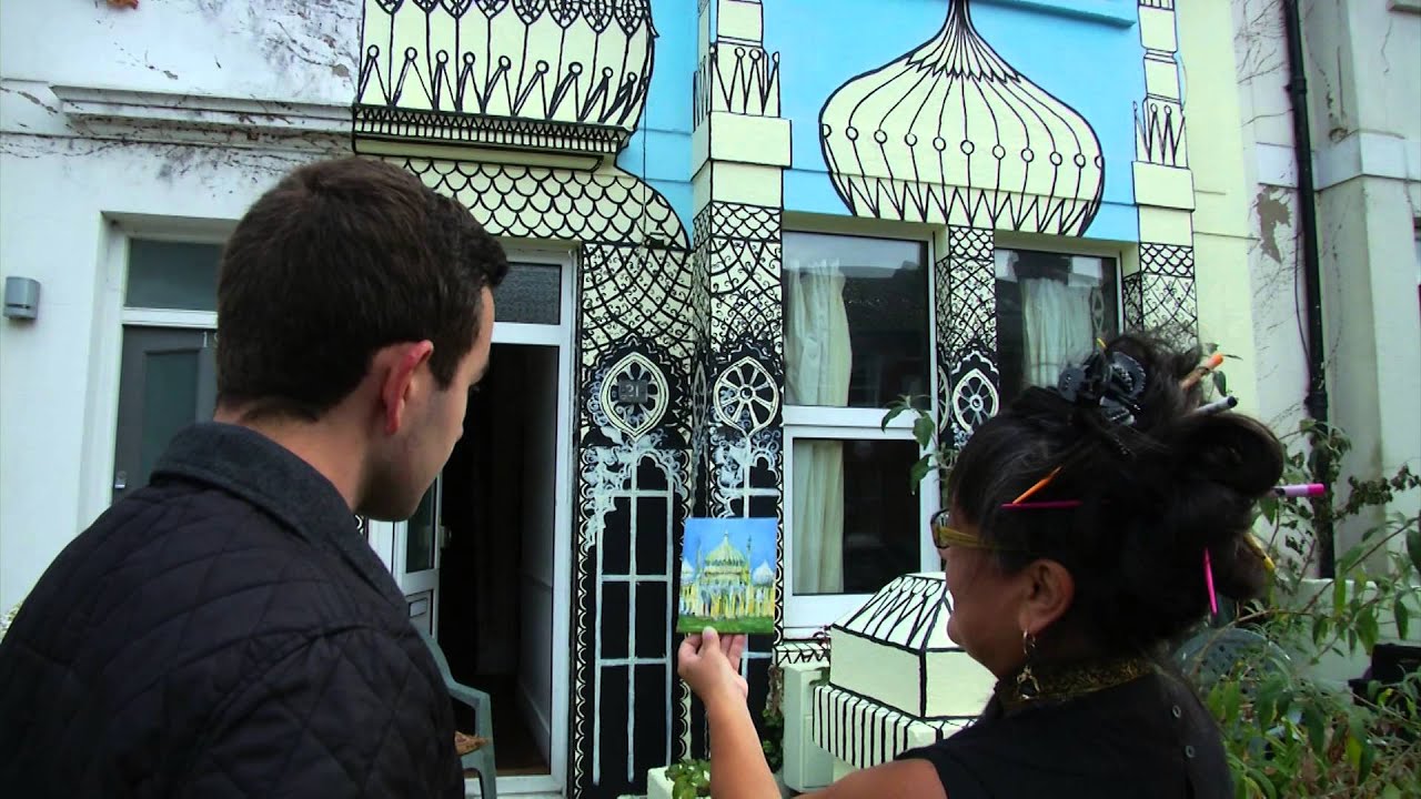 Brighton artist turns her home into the Royal Pavilion