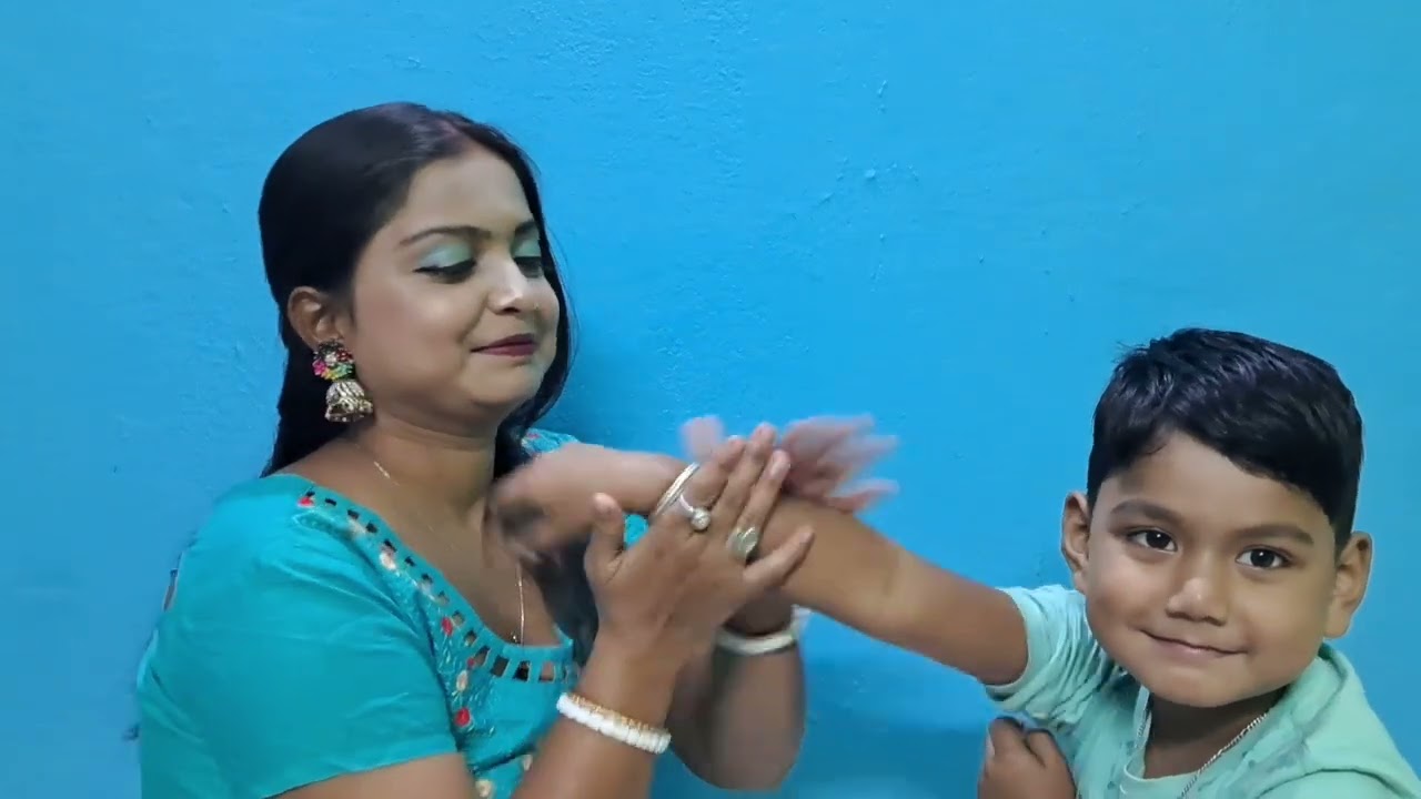 ASMR Doing my son hand Massage 💆‍♂️
