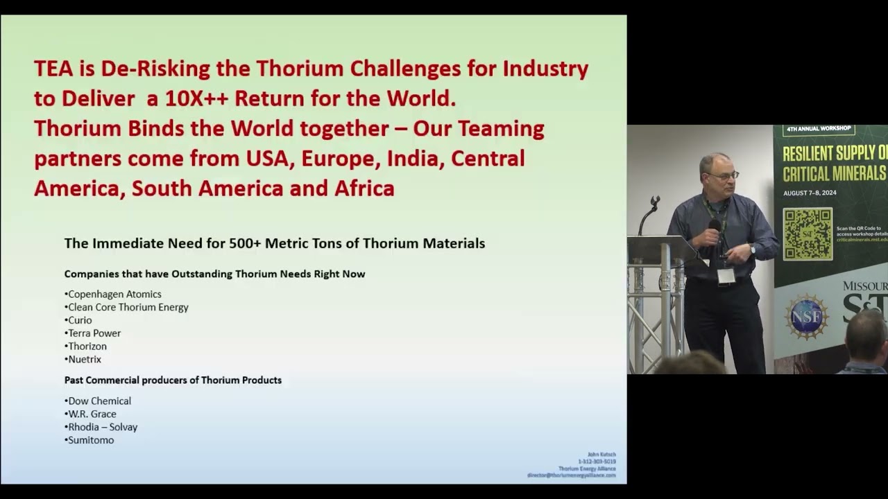 MST Talks Thorium Energy Abundance - J Kutsch