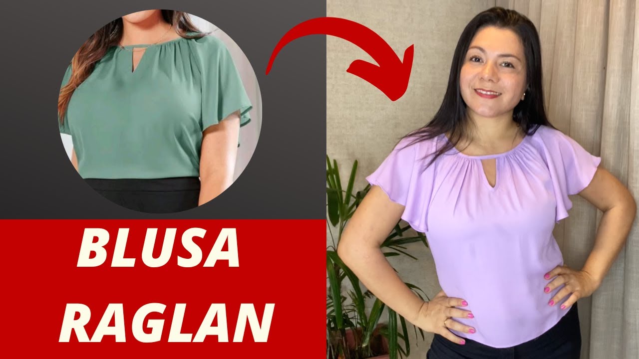 Blusa raglan com decote franzido - Corte e costura | Gisele Mau&eacute;s