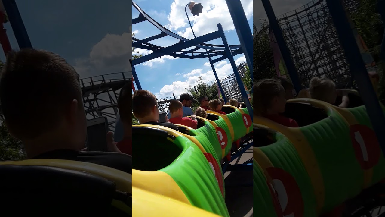Cosmic Coaster - Worlds of fun (Planet Snoopy) on ride