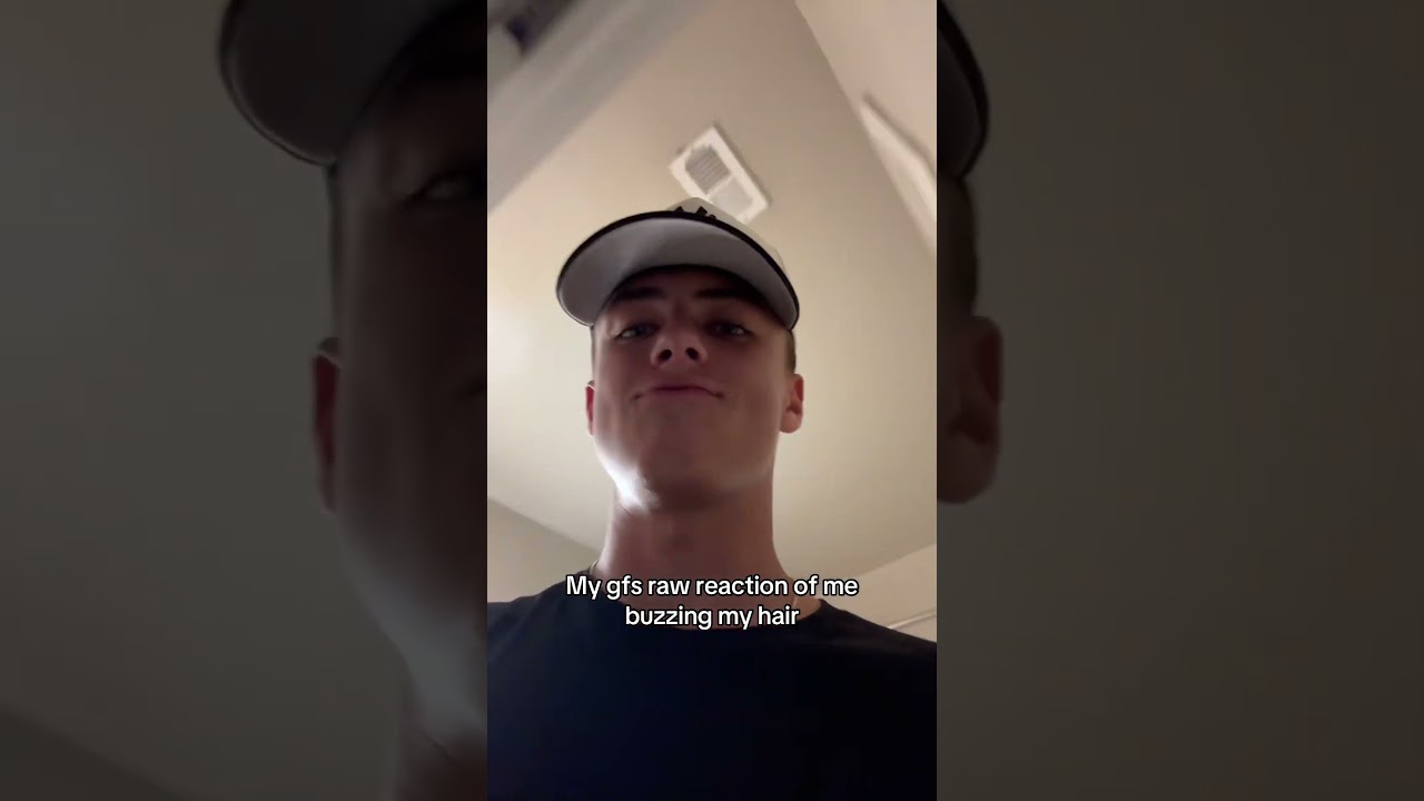 My girlfriends raw reaction to my buzzcut