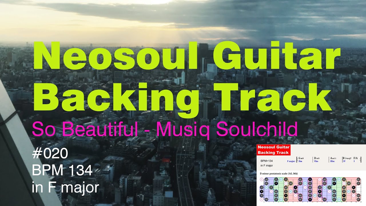 Neosoul Guitar Backing Track 020 - "So Beautiful - Musiq Soulchild"