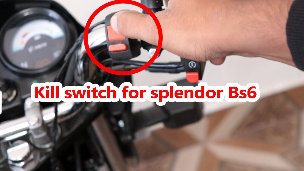 how to install kill switch in bs6 hero splendor plus without wire cutting