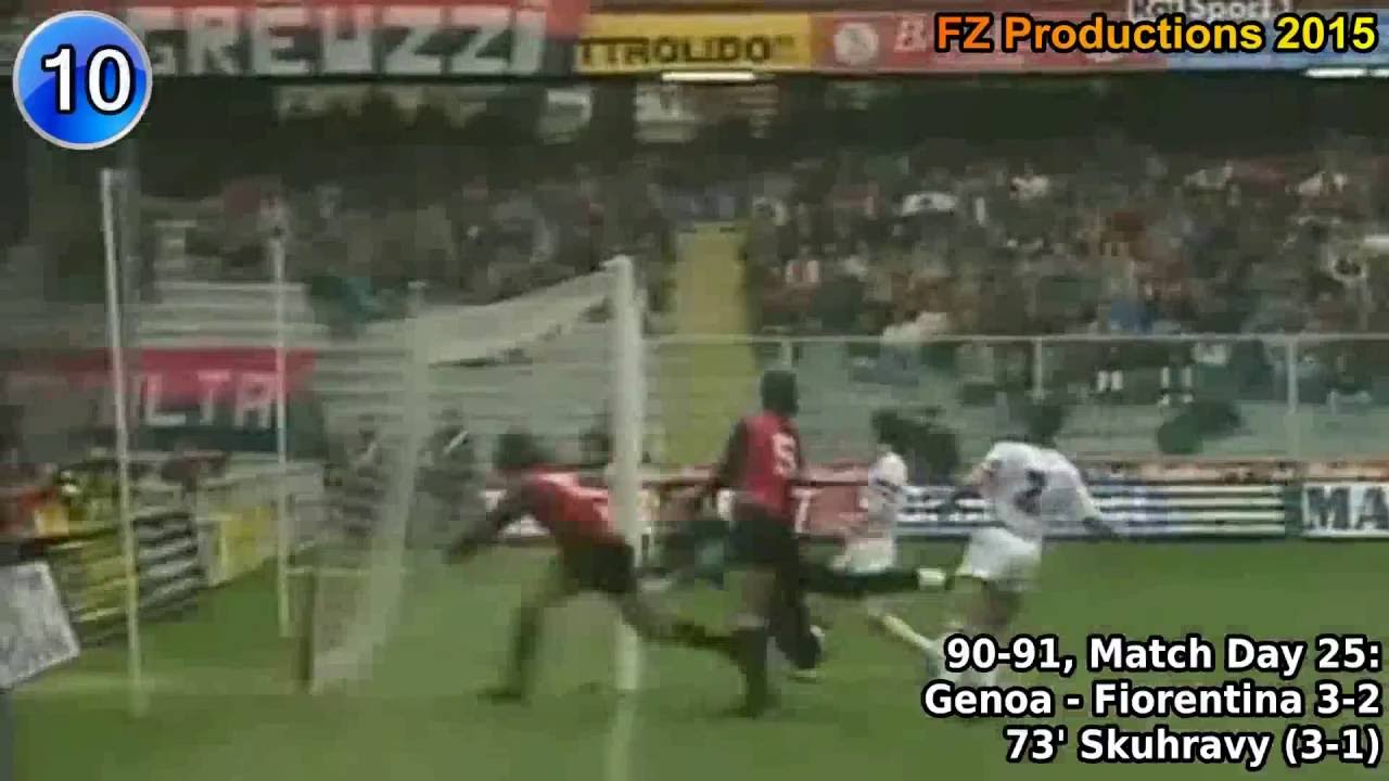 Tomas Skuhravy - 57 goals in Serie A (part 1/2): 1-26 (Genoa 1990-1992)