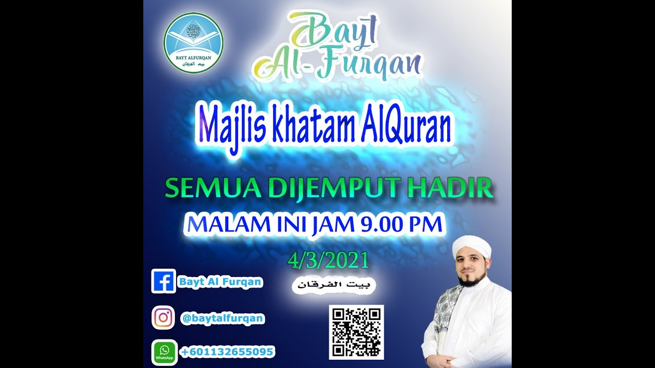 MAJLIS KHATAM AL QURAN 4- 3- 2021