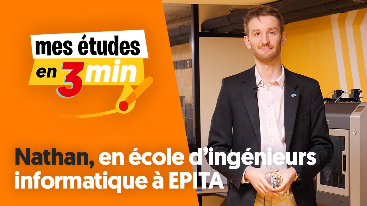 Nathan en école d'ingénieurs informatique à l'EPITA - Mes études en 3 minutes