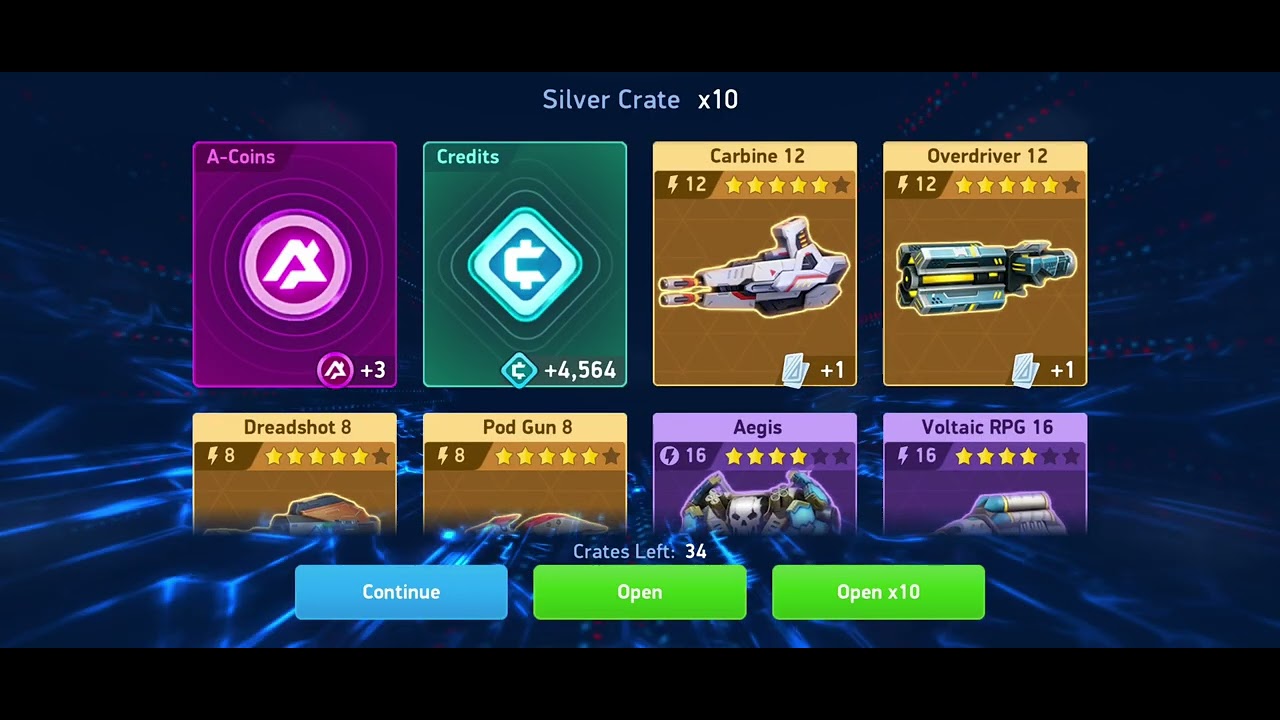 Silver Crate & Golden Crate Opening | Mech Arena