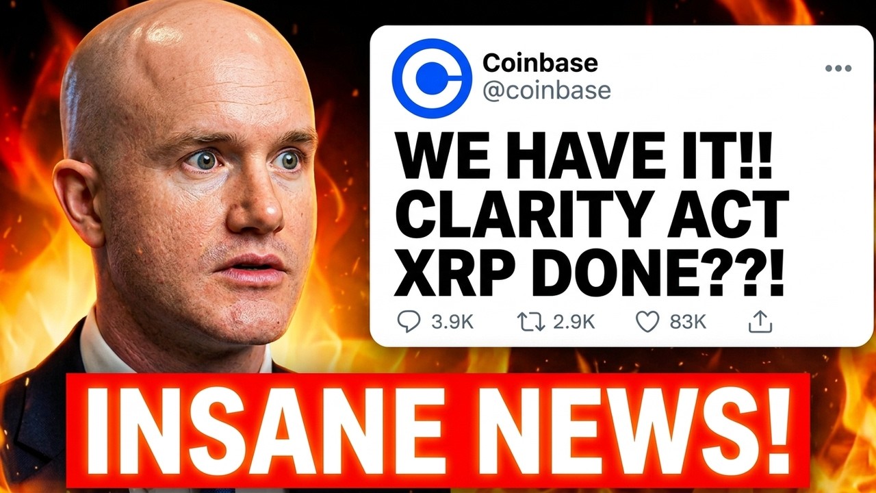 COINBASE ТОЛЬКО ЧТО ПОДТВЕРДИЛА: ЗАКОН О CLARITY ACT ПРИНЯТ?? (ШОКИРУЮЩИЕ НОВОСТИ О XRP)