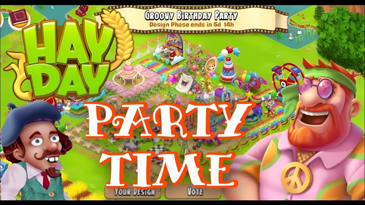 Hay Day Design Phase: Groovy Birthday Party
