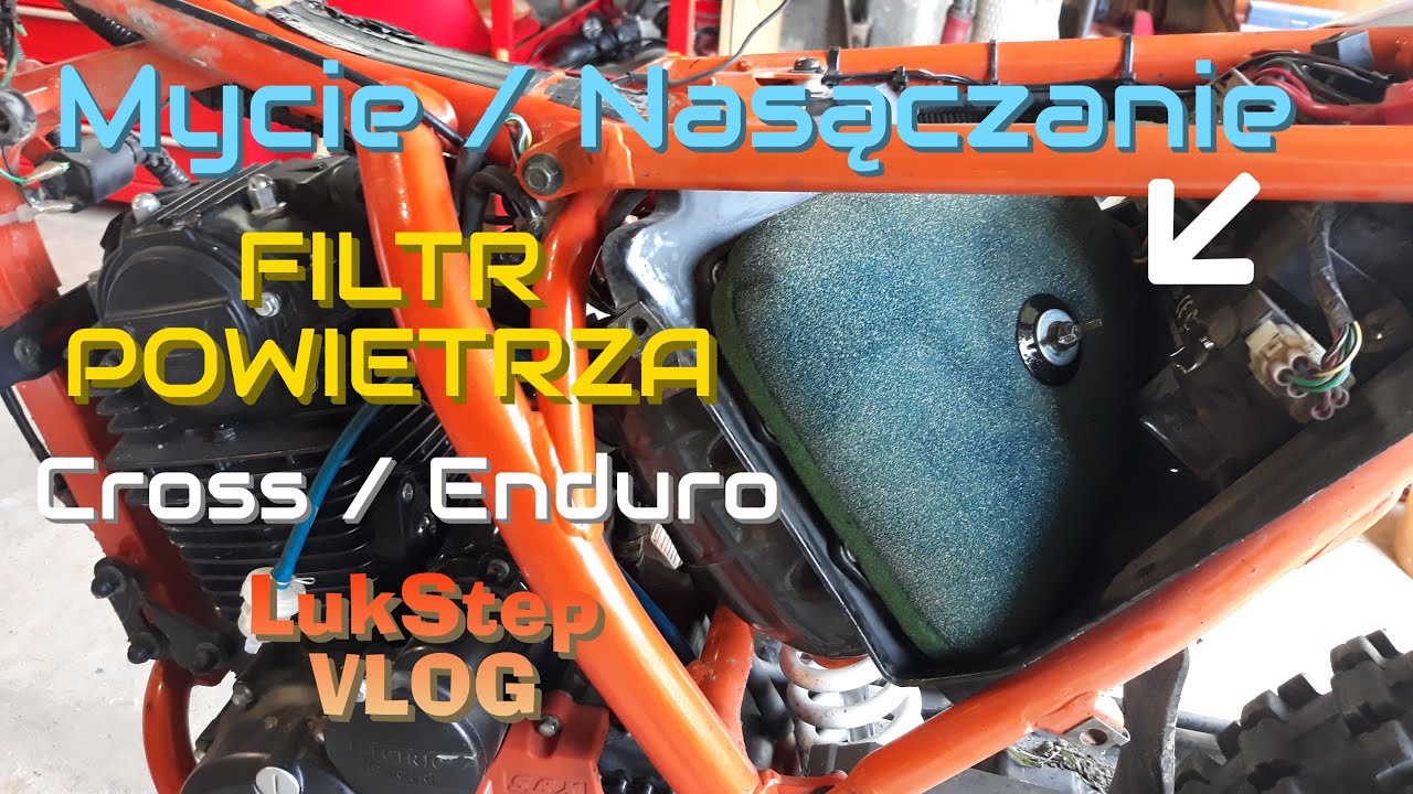 Mycie i Czyszczenie FILTRA POWIETRZA do crossa / enduro XMOTOS XB88 👍 nasączanie i poprawny montaż 😁