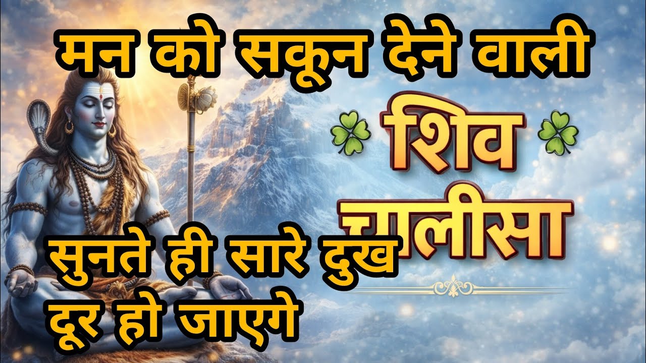 शिव चालीसा सम्पूर्ण पाठ 🙏 | Shiv Chalisa Full | महादेव की कृपा से हर संकट दूर
