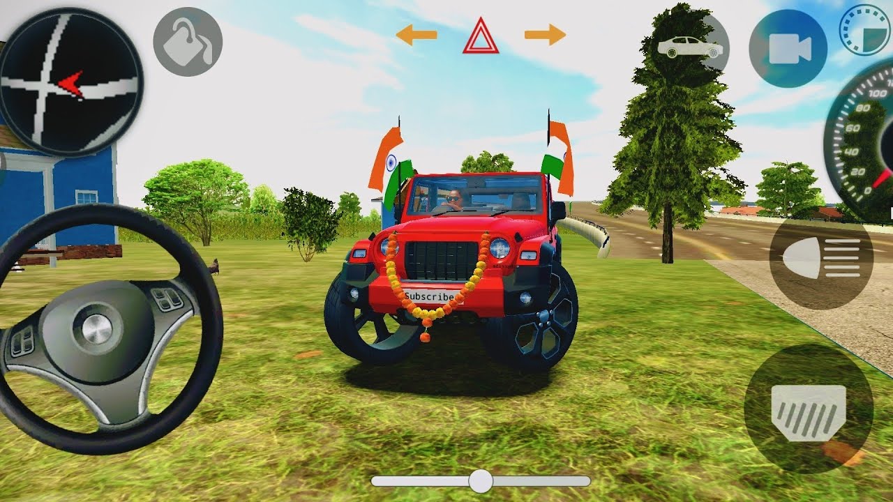 Modified Mahindra Thar😈Games:Indian red Thar (Gadi Wala Games) Car Game Android Game - #2026