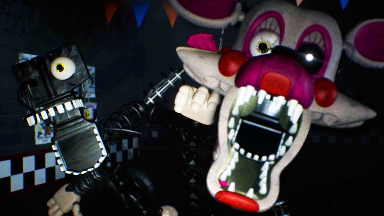 I WOKE UP THE MANGLE AND NOW IT WANTS TO EAT ME.. - FNAF Fazbear Nights 2