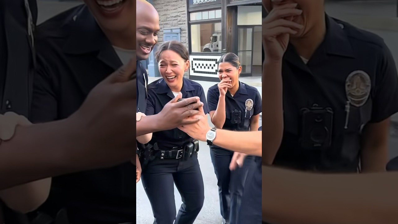 The police dance like a chicken coop 