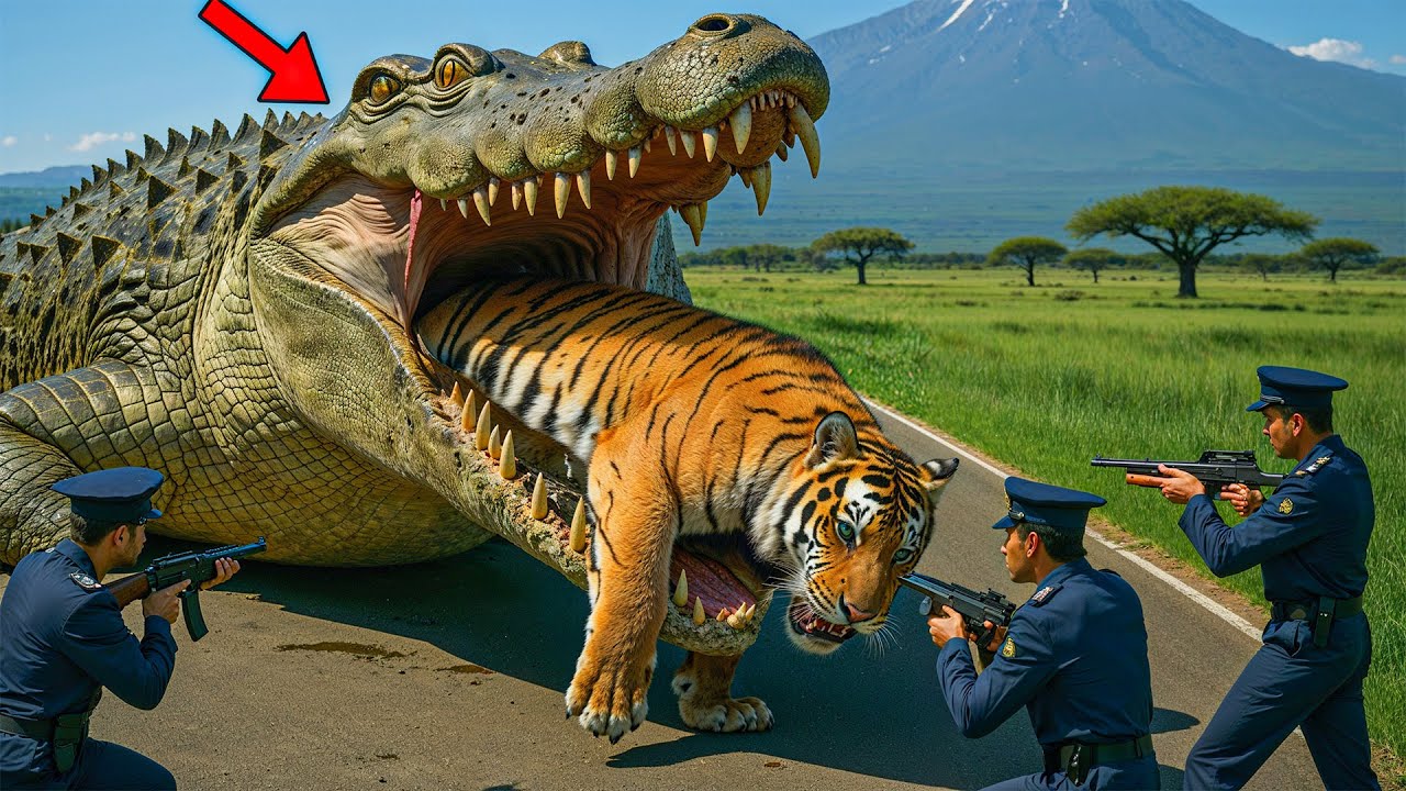 Heroic Rescue Team Saves Careless Mother Lion from giant crocodile Attack