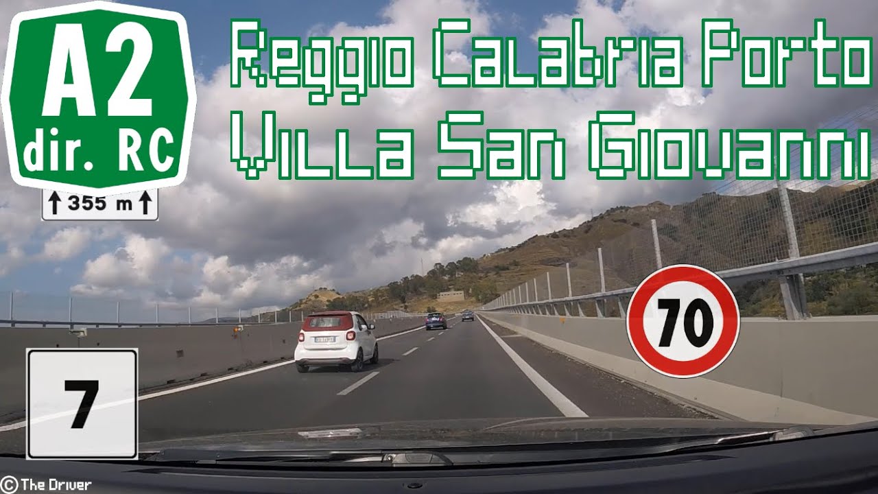 [NUOVA SERIE] I - Autostrada A2dir RC - Tratto Reggio Calabria Porto-AdS Villa San Giovanni est