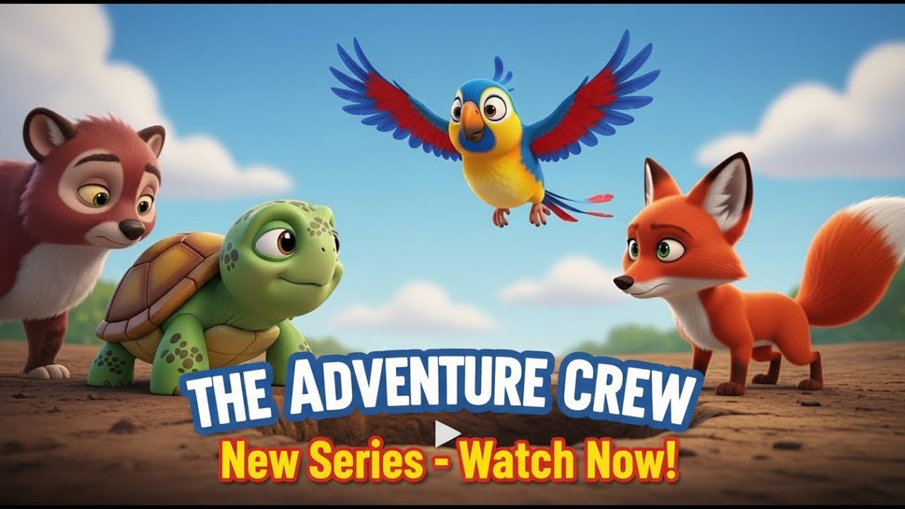 Three Friends, One Adventure! | 3D Kids Story