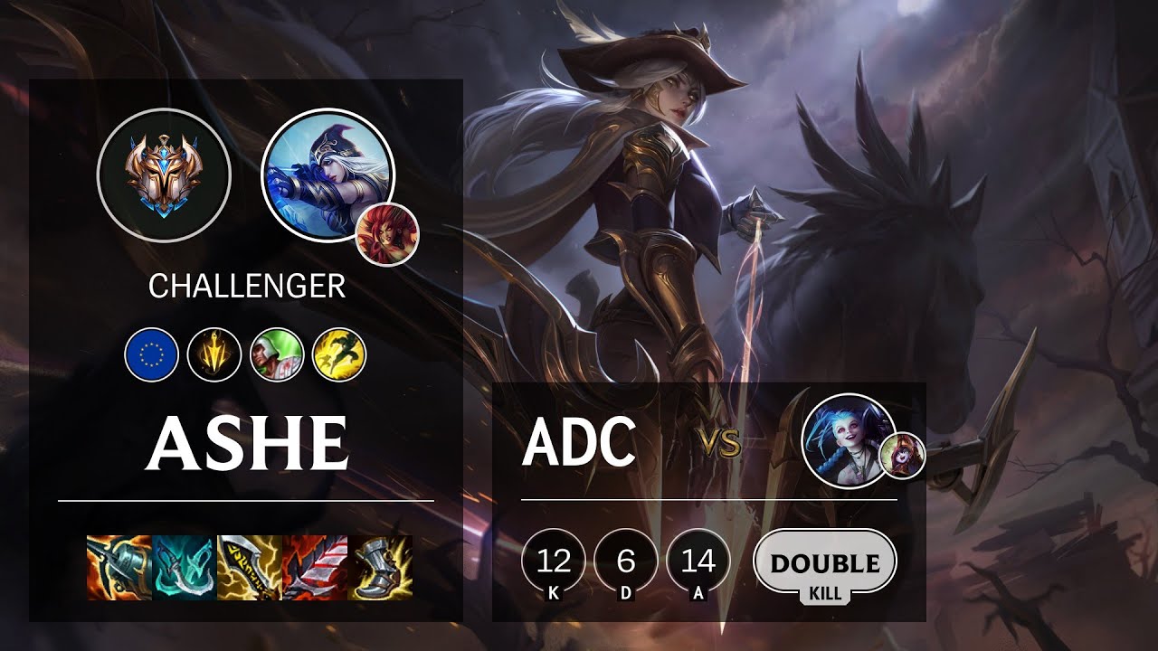 Ashe ADC vs Jinx - EUW Challenger Patch 11.10