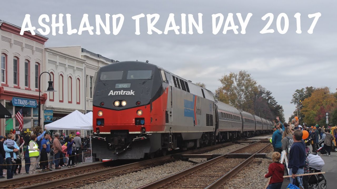 Ashland Train Day 2017: 21 TRAIN MARATHON! [Amtrak 156 Heritage, Amtrak Train Meet, Auto Train!]