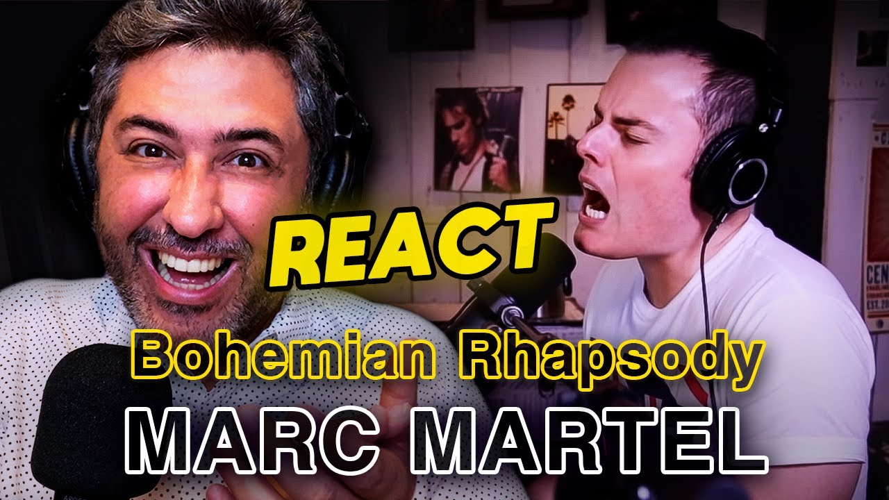 REAGINDO (REACT) a Marc Martel - Bohemian Rhapsody | Análise Vocal por Rafa Barreiros