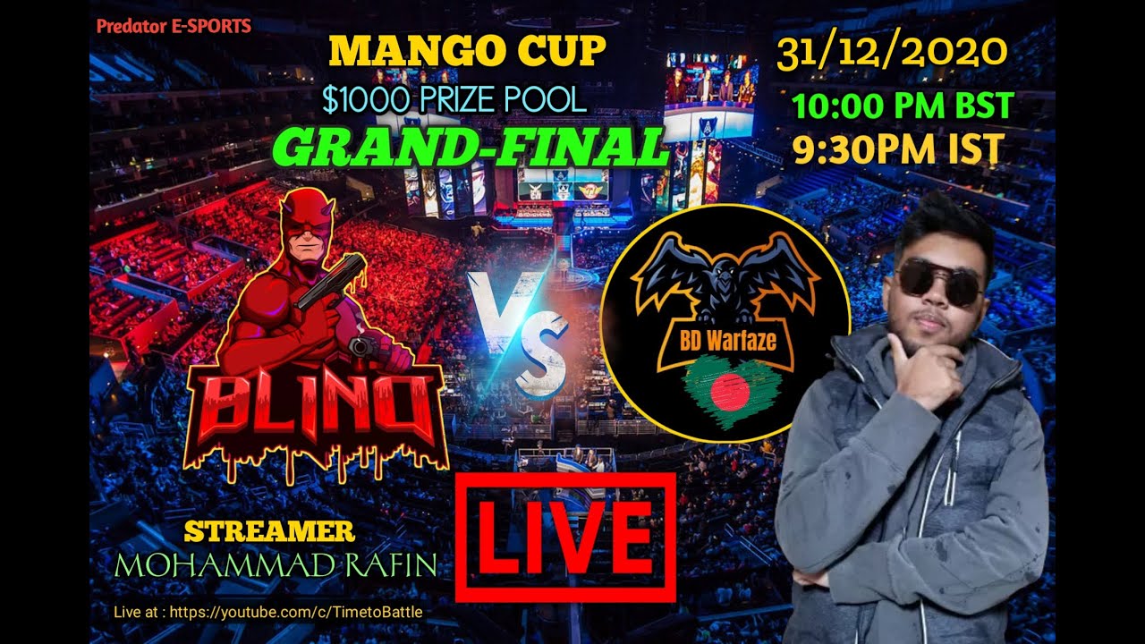 BD Warfaze vs Blind Esports Grand Final! 1000$ Prize Mango Cup Final