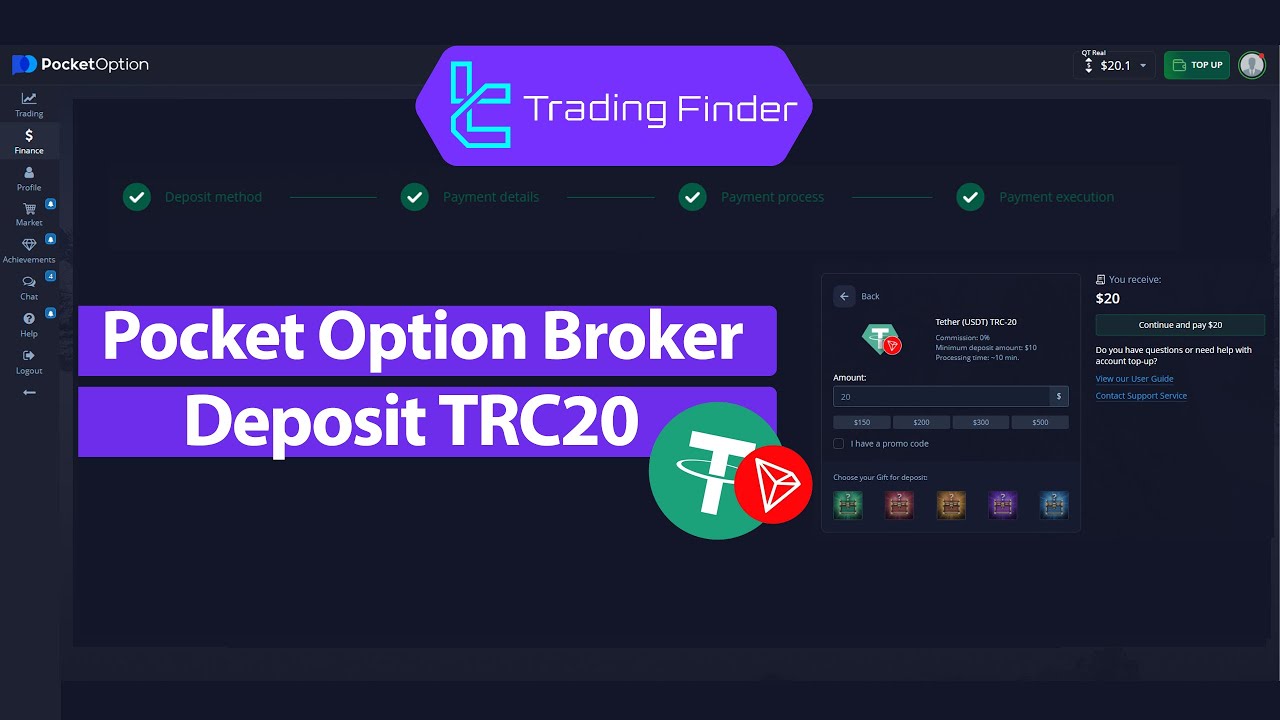 💸Pocket Option TRC-20 Deposit Guide 2024 [USDT Tron Network Deposit] 💰