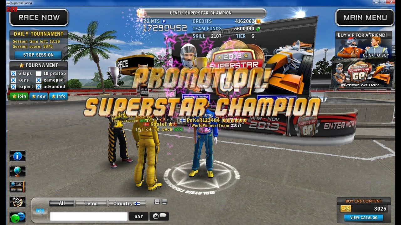 Superstar Racing - Reaching Superstar Champion Level! (1080p HD)