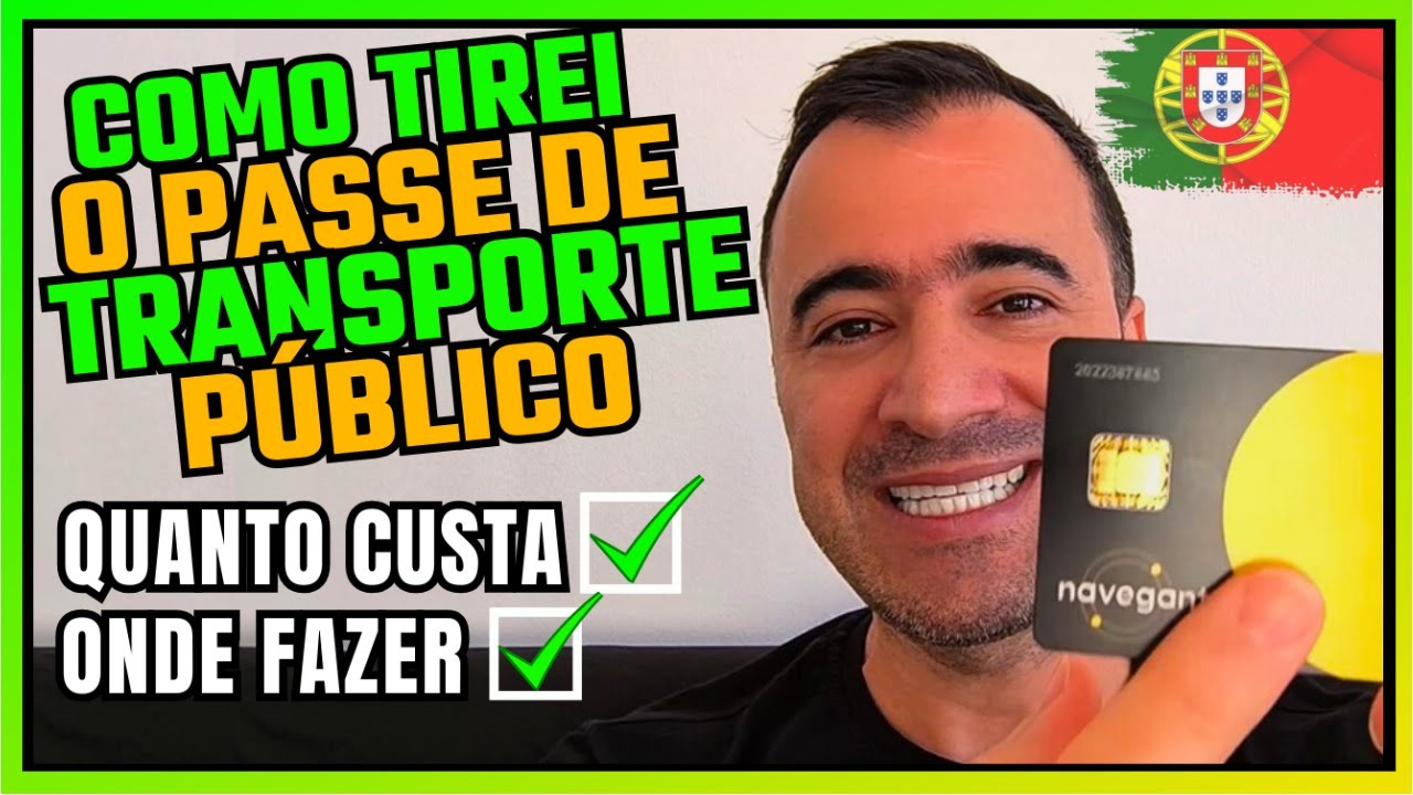 COMO FAZER O PASSE DE TRANSPORTE PÚBLICO EM PORTUGAL🇵🇹 2024