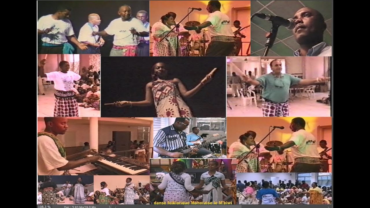 danse folklorique Mahoraise M'biwi et Mgodro animé par viking de Labattoir Mayotte,filmé par Habibi