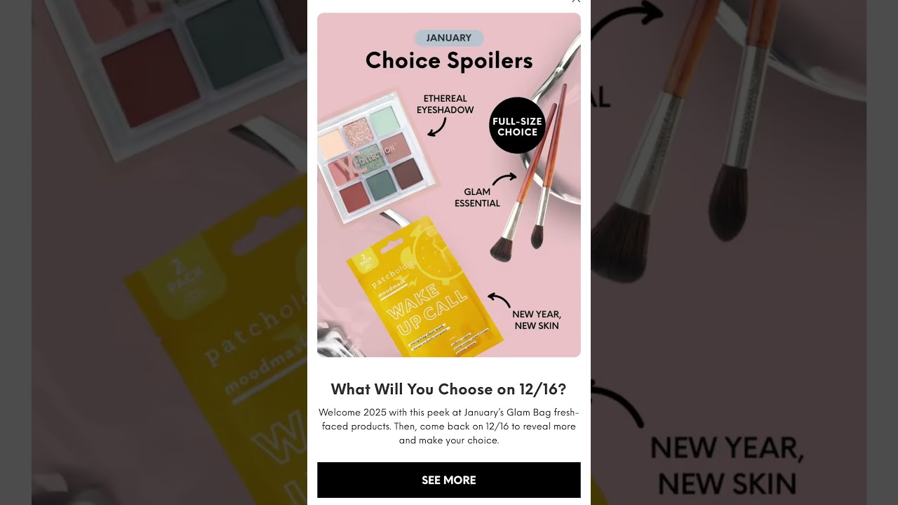 *OFFICIAL CHOICE SPOILERS & DATE* JANUARY 2025 IPSY GLAM BAG &bull; Sneak Peeks | Viruzzzka