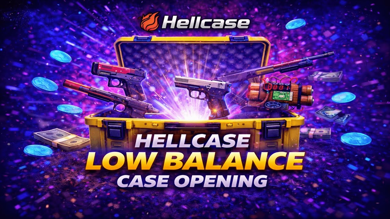 💸Открытие кейсов Hellcase с низким балансом 😱 От нуля до прибыли?