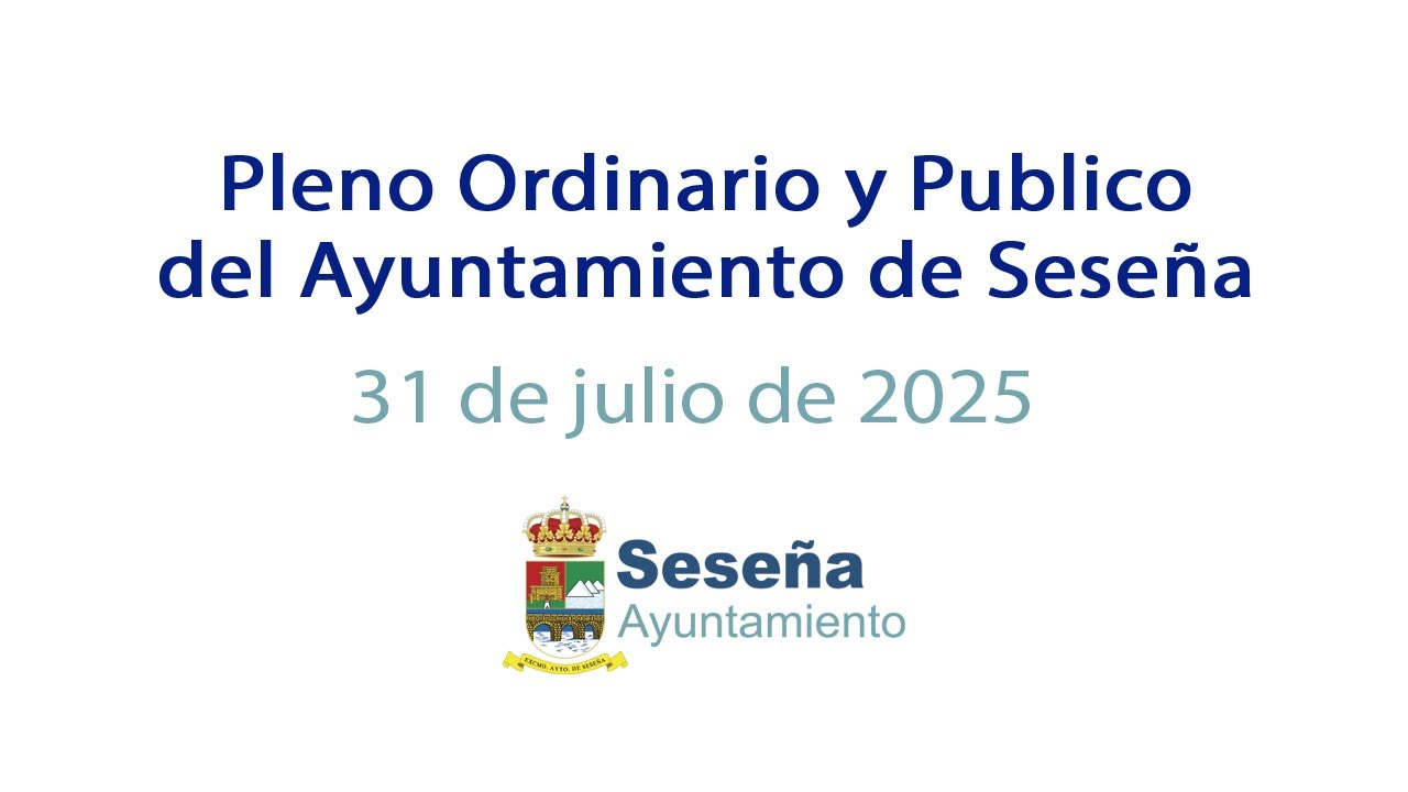 Pleno Ordinario y Publico del Ayuntamiento de Seseña