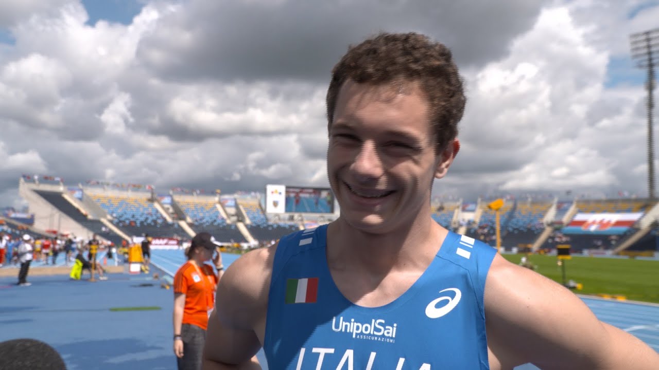 IAAF WU20 Championships Bydgoszcz 2016 100m Men Heat Filippo TORTU ITA