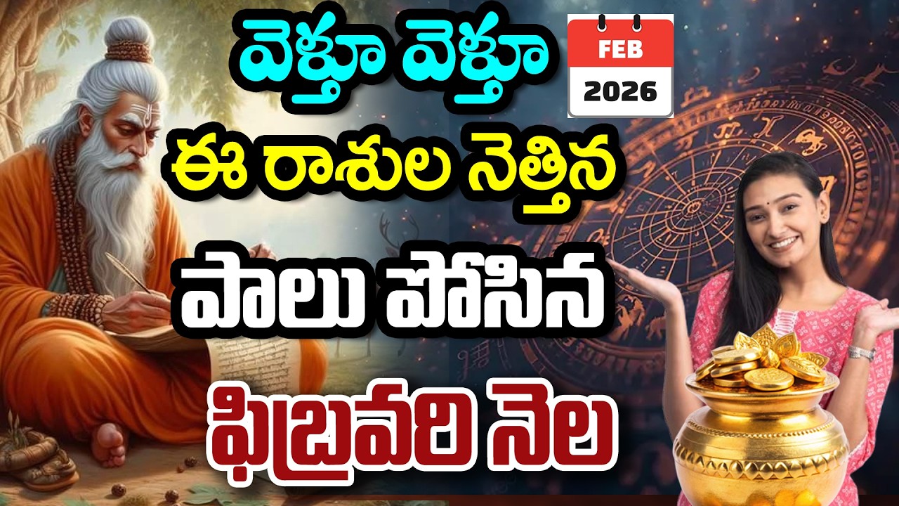 ఈ రాశుల నెత్తిన పాలు పోసిన ఫిబ్రవరి నెల ! | #teluguhoroscope #Raasiphalalu  #teluguastrology