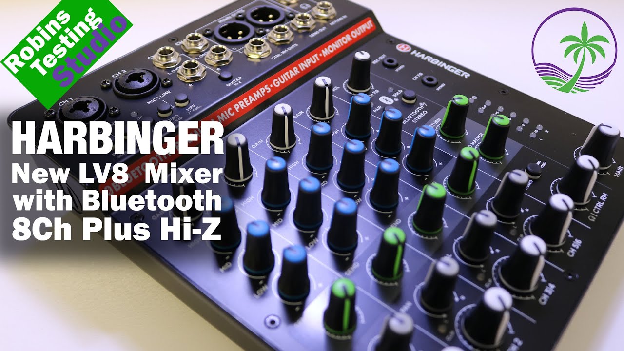 Обзор особенностей и преимуществ 8-канального аналогового микшера Harbinger LV8 с Bluetooth и Hi-z