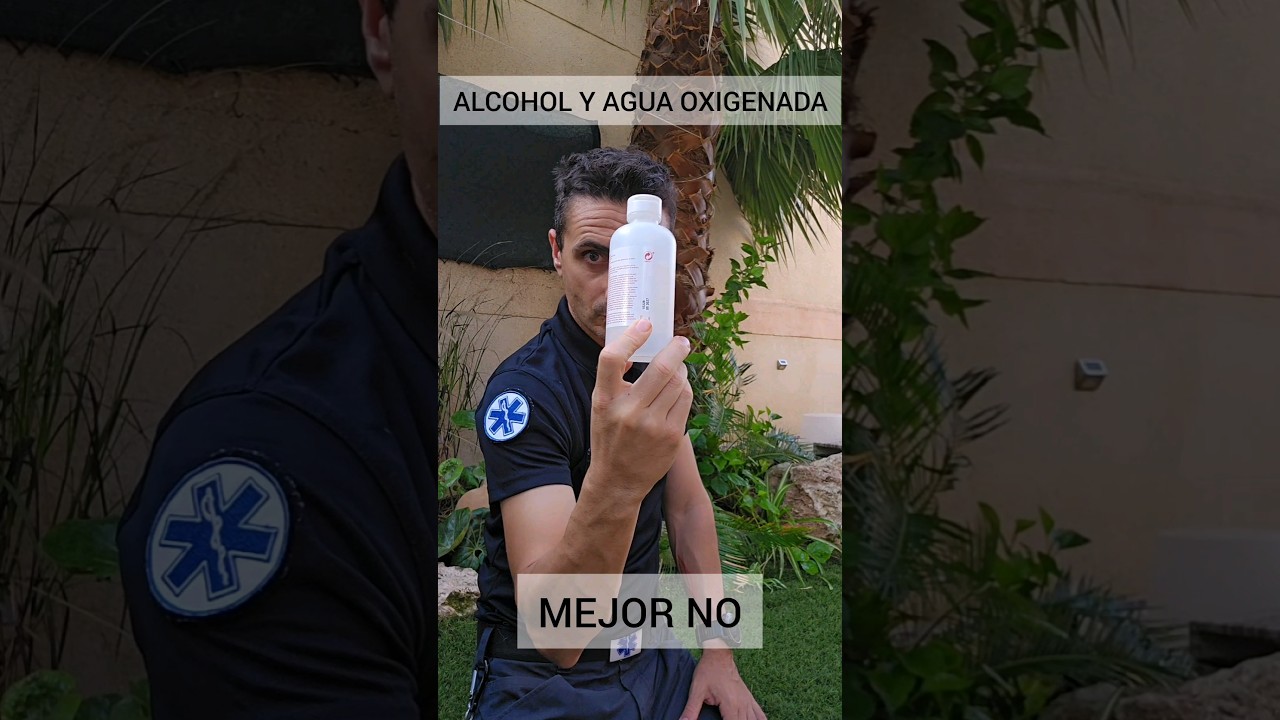 Alcohol y agua oxigenada en heridas ... mejor no. #emergencias#supervivencia #curiosidades