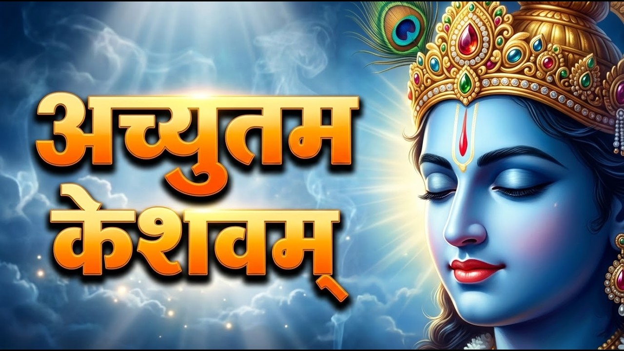 Achyutam Keshavam Krishna Damodaram | Shri Krishna Bhajan | Most Peaceful Krishna Song | Bhakti Geet