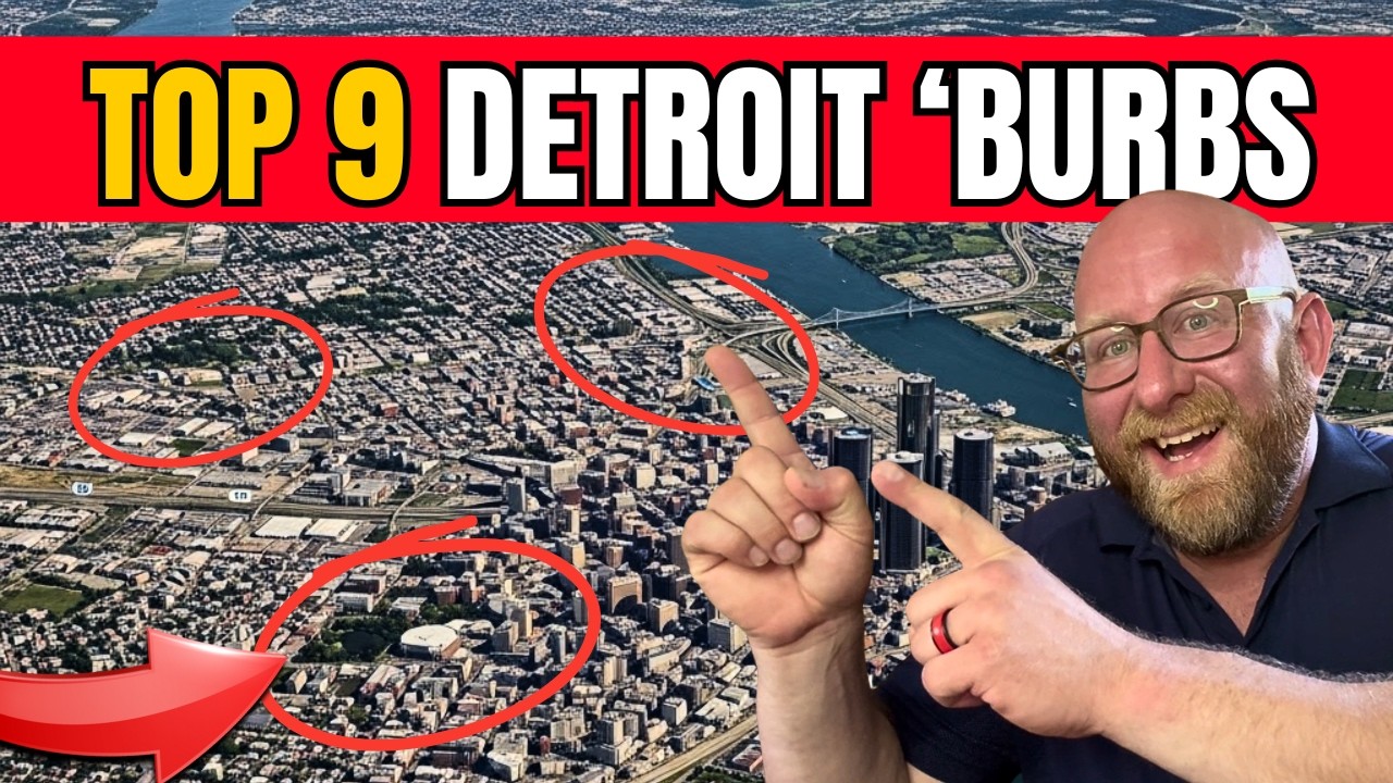 TOP 9 Hottest SUBURBS in METRO DETROIT Michigan! 🤯