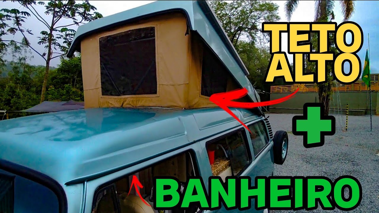 KOMBIHOME artesanal com TETO ALTO e BANHEIRO