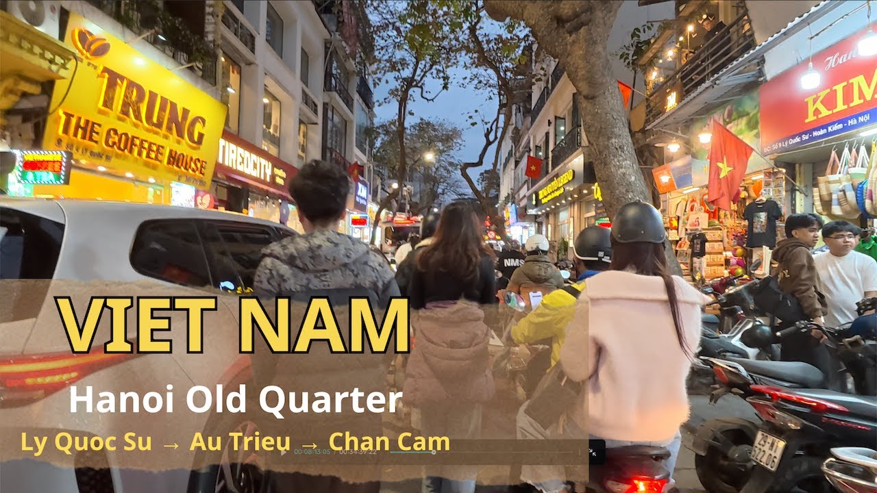 Explore Hanoi Old Quarter Life 🇻🇳  P.5 | Ly Quoc Su → Au Trieu → Chan Cam | 4K Walking Vietnam