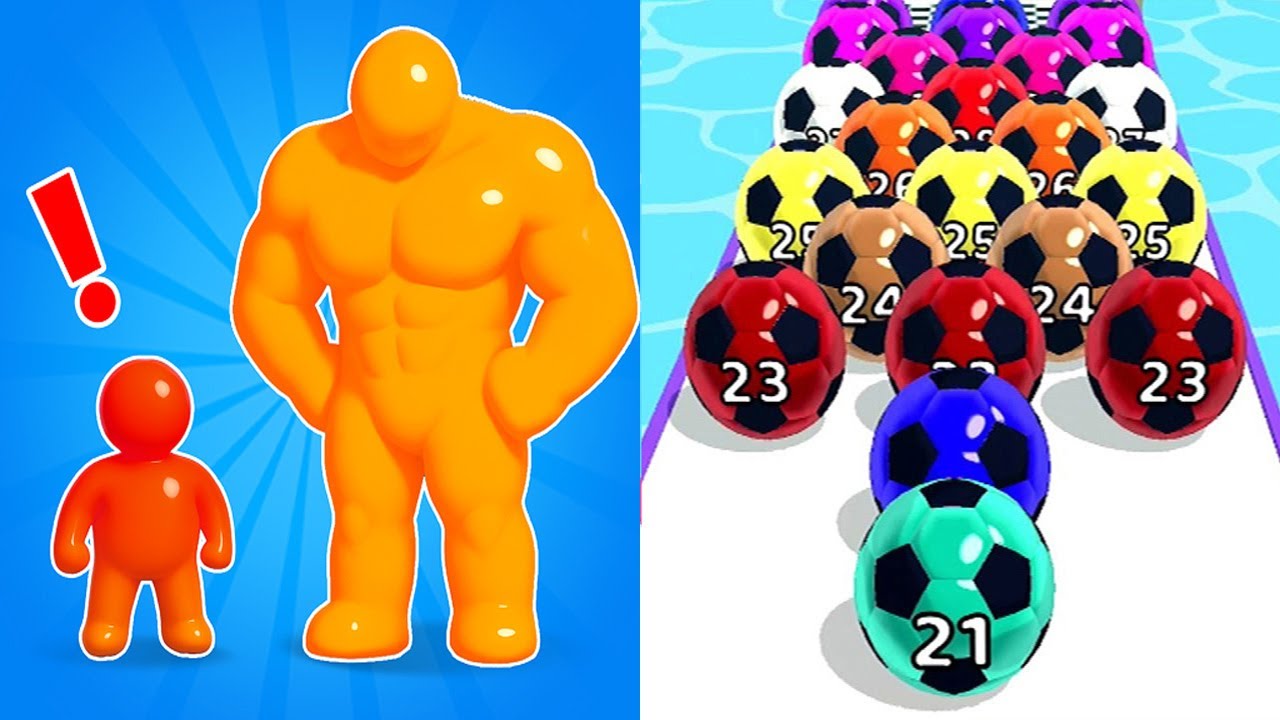 Tall Man Run VS Marble Run 3D - All Levels Android iOS Gameplay Ep 1